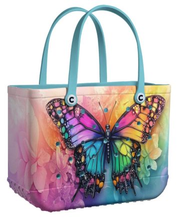 Vibrant Butterfly Tote Bag - Colorful, Waterproof, Durable & Stylish For Everyday Use