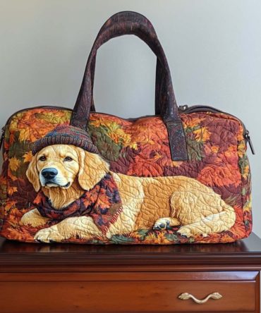 Shining Friend Quilted Duffle Bag — Quilted Star & Sparkle Kawaii Travel, Gym & Weekend Overnight Bag