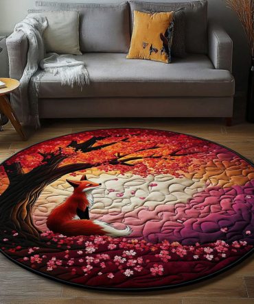 Shinto Flame Quilted Round Mat