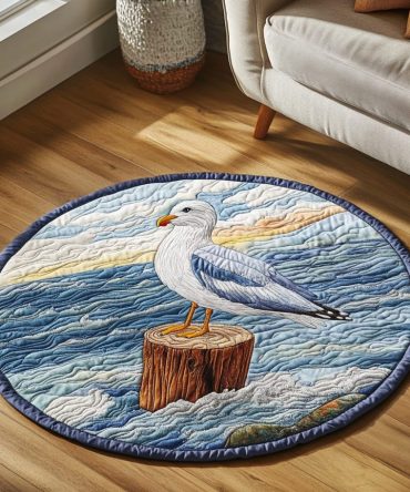 Shoreline Wings Quilted Round Mat