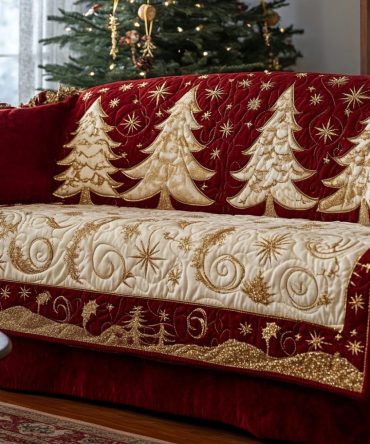 Silent Forest Quilted Sofa Cover