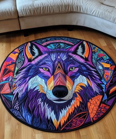 Silent Paws Quilted Round Mat