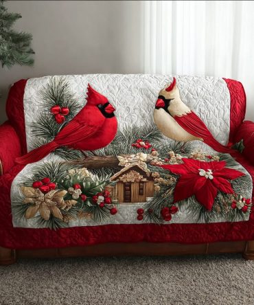 Silent Wing Grace Quilted Sofa Cover