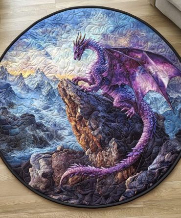 Sky Roar Quilted Round Mat