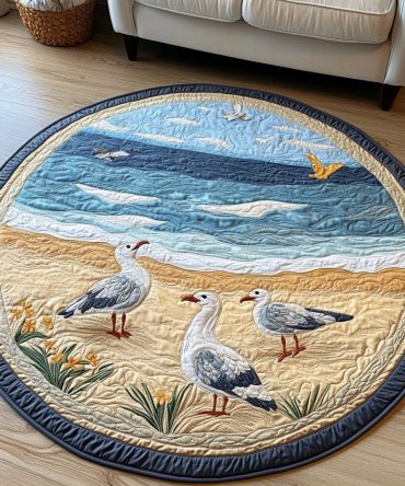 Skyward Soar Quilted Round Mat