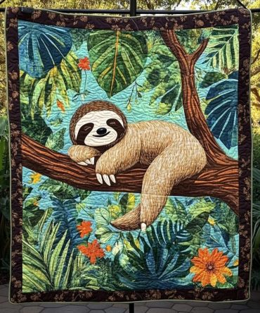 Slow And Steady Quilted Blanket