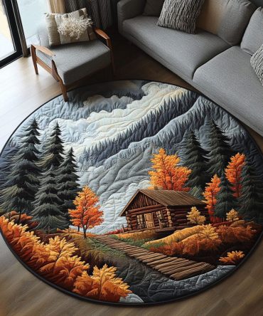 Smoky Valley Haven Quilted Round Mat