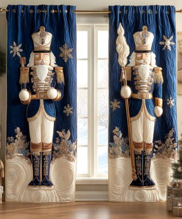 Snowflake Sentinel Quilted Curtains