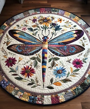 Soar With Grace Quilted Round Mat