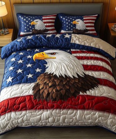 Soaring Eagle 3-Piece Quilted Bedding Set