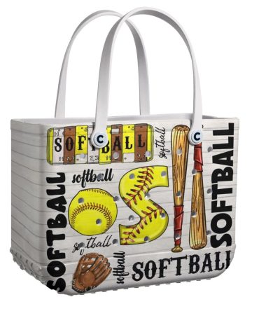 Bucket Tote Bag, Limited Edition Bogg Bag, Beach Bag Softball Essentials