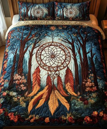 Soul Catcher 3-Piece Quilted Bedding Set
