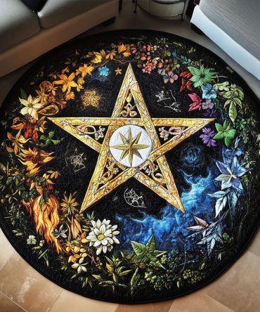 Spellbound Star Quilted Round Mat