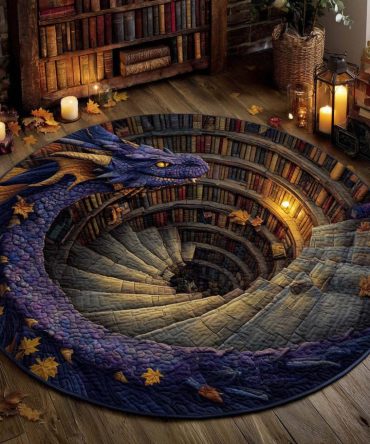 Reading Quilted Round Mat