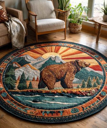 Spirit Paw Quilted Round Mat