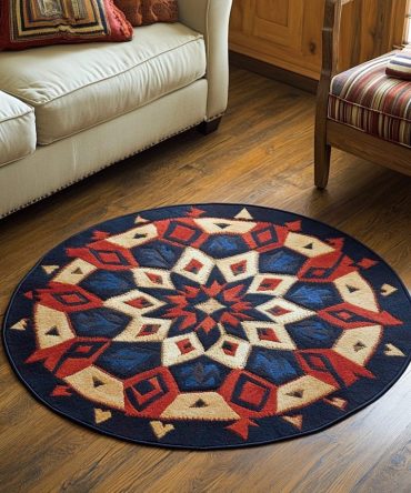 Spirit Weave Quilted Round Mat