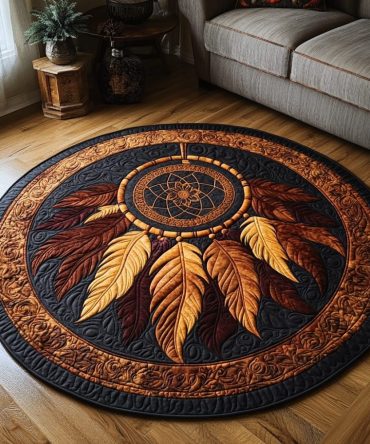 Spirit Weaver Quilted Round Mat
