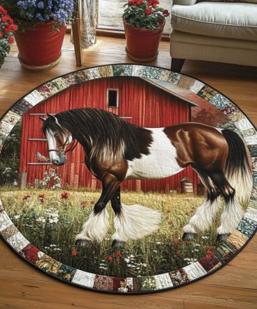 Stable Serenity Quilted Round Mat