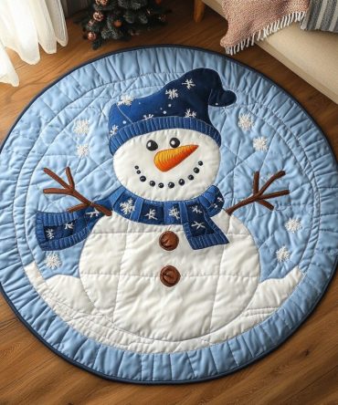 Starlight Serenade Quilted Round Mat