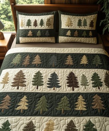 Starlit Pine 3-Piece Quilted Bedding Set
