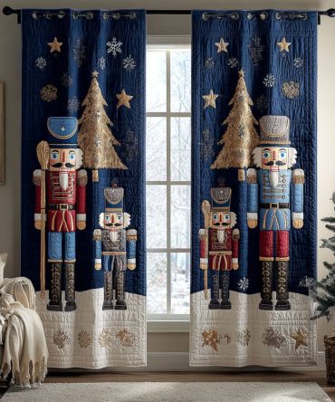 Starry March Quilted Curtains