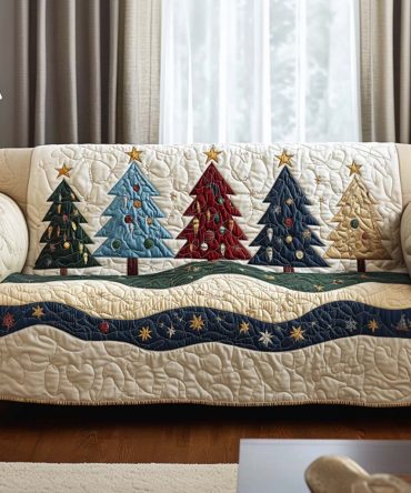 Starry Pines Quilted Sofa Cover
