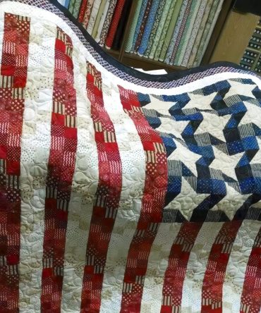 Stars & Stripes Quilted Blanket
