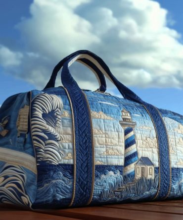 Steady Glow Quilted Duffle Bag – Quilted Travel & Gym Duffle, Weekend Carry-On, Padded Iridescent Overnight Bag for Women