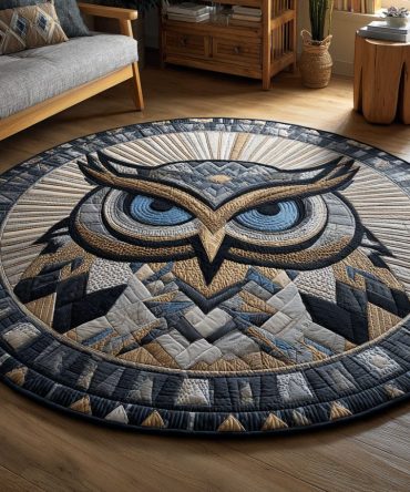 Steel Gaze Quilted Round Mat
