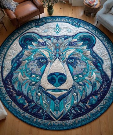 Stone Fang Quilted Round Mat