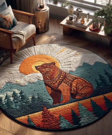 Stone Hunter Quilted Round Mat
