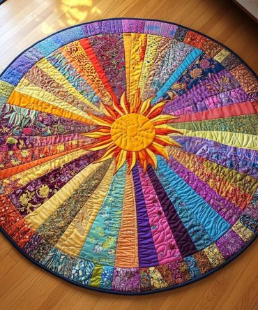 Sunbeam Spectrum Quilted Round Mat
