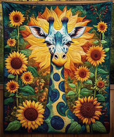 Sunflower Serenade Quilted Blanket