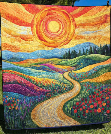 Sunlit Joy Quilted Blanket