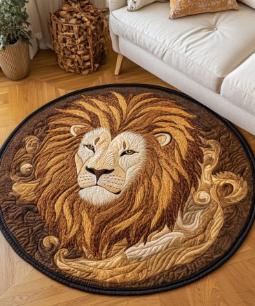 Sunlit Majesty Quilted Round Mat