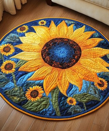 Sunlit Serenade Quilted Round Mat