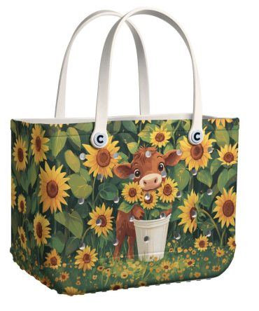 Bucket Tote Bag, Limited Edition Bogg Bag, Beach Bag Sunny Side Up