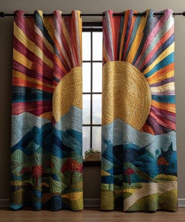 Sunny Field Quilted Curtains