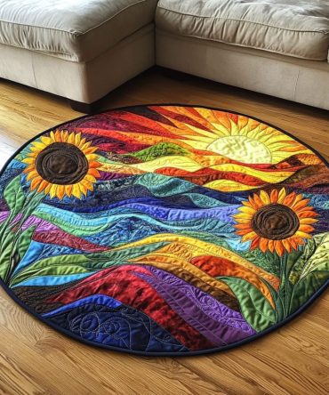 Sunny Nest Quilted Round Mat