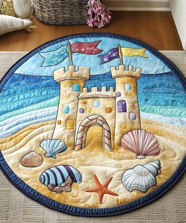 Sunny Shores Quilted Round Mat