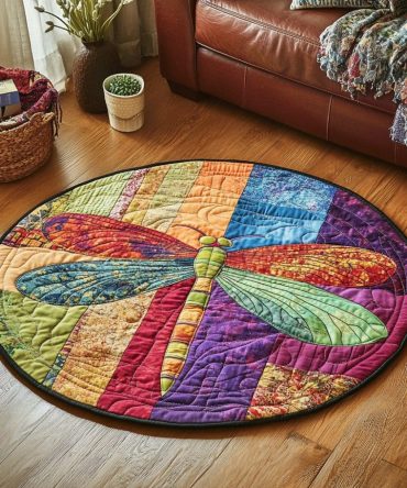 Sunset Flight Quilted Round Mat