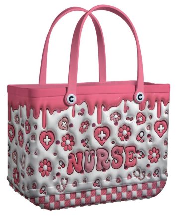 Chic Pink Nurse Tote Bag - Stylish & Durable Design For Everyday Essentials