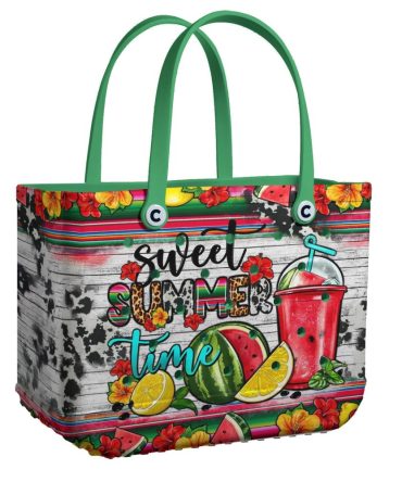 Bucket Tote Bag, Limited Edition Bogg Bag, Beach Bag Sweet Summer Time
