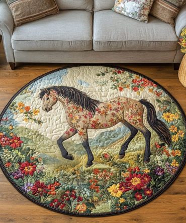 Swift Hoof Quilted Round Mat