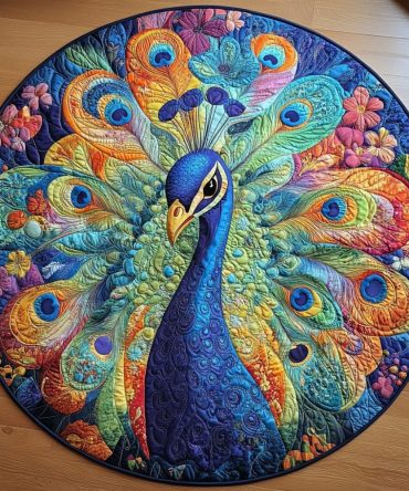 Tail Of Glory Quilted Round Mat