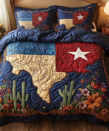 Texas Style 3-Piece Quilted Bedding Set