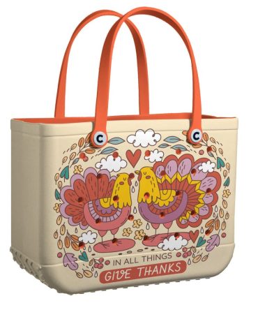 Thanksgiving Tote Bag - Cute Turkey Design, Perfect For Fall Gatherings & Shopping