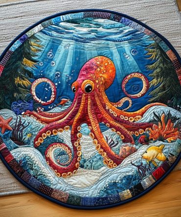 Tidal Dreams Quilted Round Mat