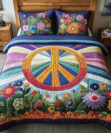 Tie Dye Dreams 3-Piece Quilted Bedding Set