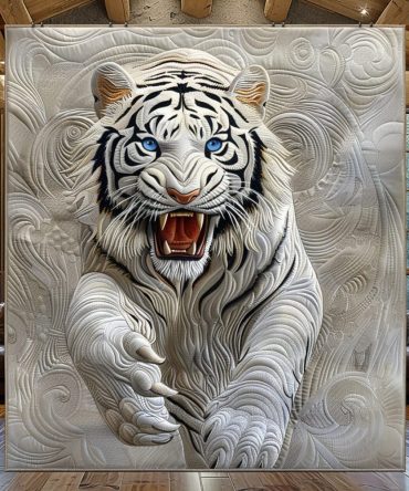 Tiger Roar Quilted Blanket